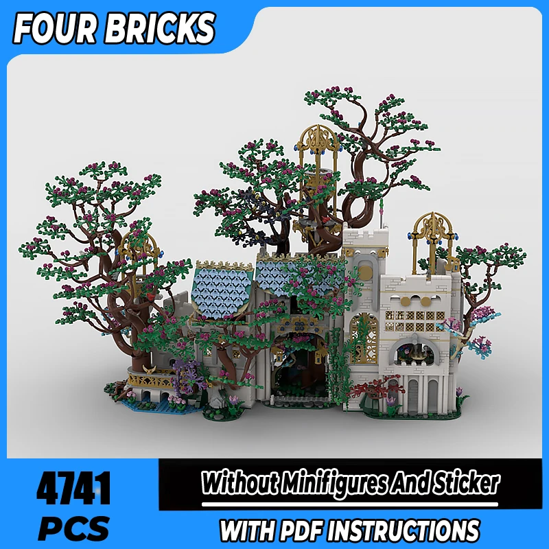 

Castle Building Moc Building Block Elf Forest Palace Technology Modular Building Blocks Model Gift Christma Toy DIY Set Assembly