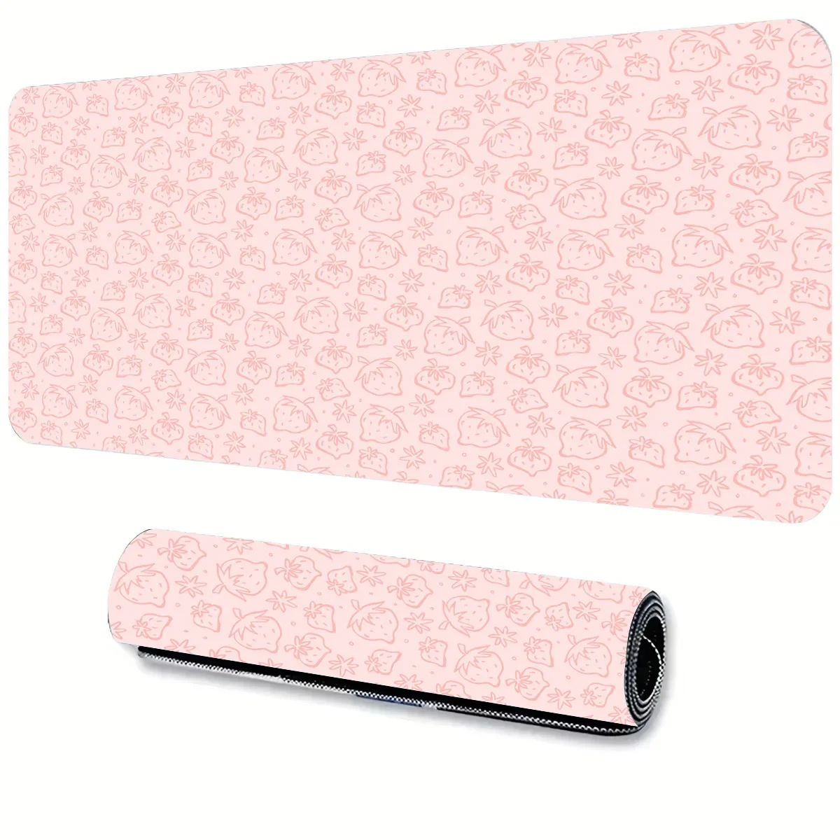 

XXL Anime Pink Strawberry Mouse Pad 900x400MM Laptop Mini PC Desk Mat Gaming Office Accessories Rubber Mousepad Gamer Computer