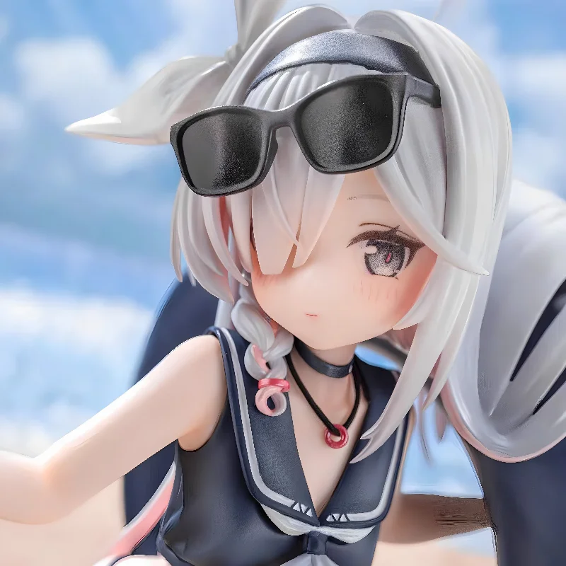 In Stock 22cm Beach Swim Ring Twin Girls Ornament Anime Game Character Desktop Collectible Decor Gift