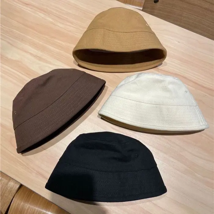 أطفال طفل قبعة بحافة قبعة صياد للجنسين 1-6 سنوات بلون الكورية نمط Ins بسيط عصري الربيع الصيف الحماية من الشمس