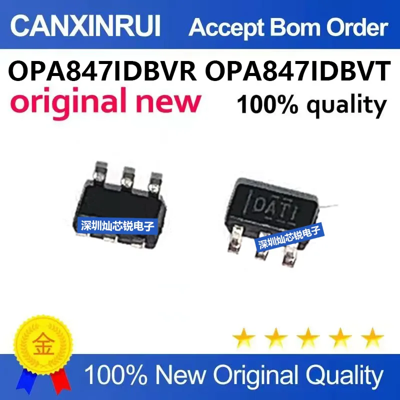 (5-100pieces)Brand New Original OPA847IDBVR OPA847IDBVT OPA847 OATI SOT23