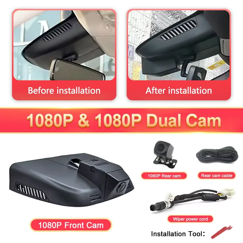Plug-And-Play Auto Dvr 4K Wifi Dashcam Voor Mercedes Benz Vito W447 W639 Voor Mercedes Benz Vito Tourer Panel Van Mixto 2016-2020