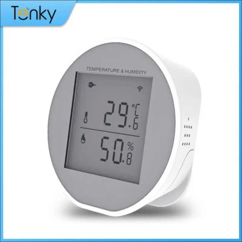 

Tuya Smart WIFI Temperature And Humidity Sensor Indoor Hygrometer Thermometer With LCD Display Smart Home Support USB Powered