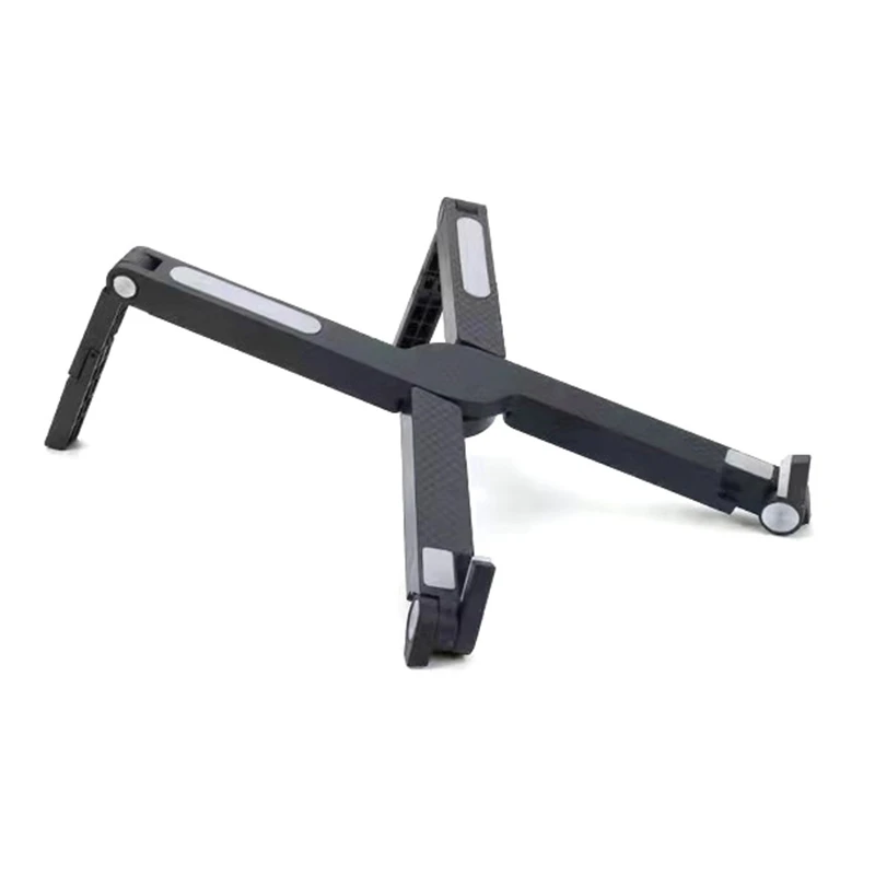 Foldable Laptop Stand, Tablet Stand, Portable Silicone Cooling Lift, Computer Base Holder, Adjustable Stand, Black