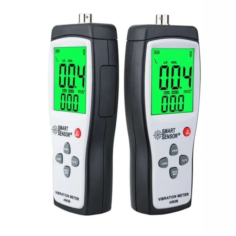 AS63B Digital Vibration Meter Vibrometer Handheld  Tester with Acceleration Velocity Measurement