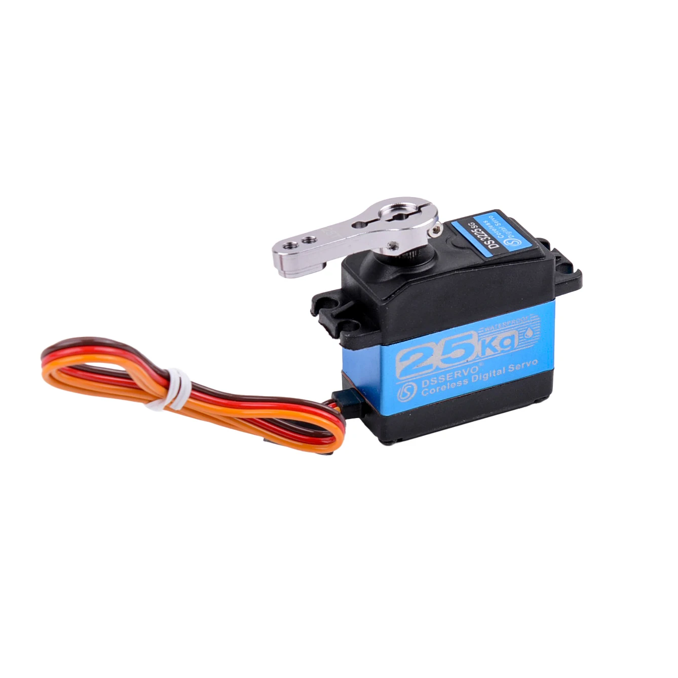 2 pezzi DS3225PRO 25KG Servo digitale a coppia elevata Coreless Full Metal Gear Servos impermeabili per 1/8 1/10 1/12 Robot Auto RC fai da te