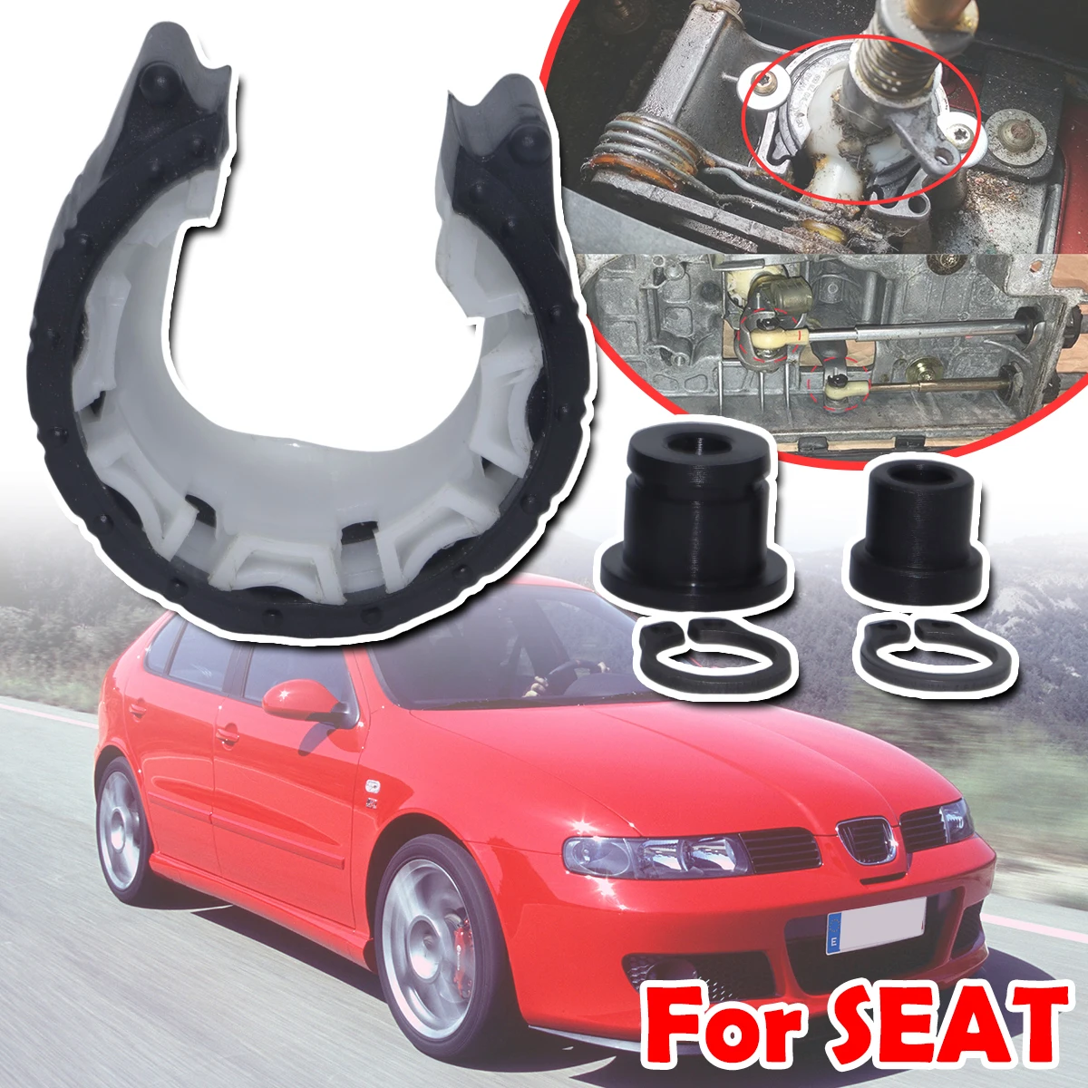 

Shift Cable Bushing For SEAT Altea Arosa Leon Ibiza Toledo Shifter Bearing Shell Gearstick Rod Damping Pivot Replacement Parts