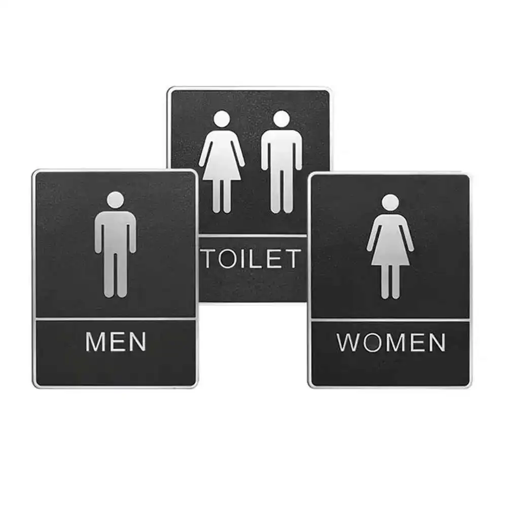 

Men's And Women's Toilet Doorplate Signs Creative Toilet Wall Sign Decor Door Toilet Signage Icon Door Wc Sign Plate