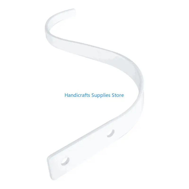 

R1WA 4.5Inch Bending S Wall Hanging Flower Pot Support Bracket Hook Iron Hanger Plants Holder Balcony Home Decoration