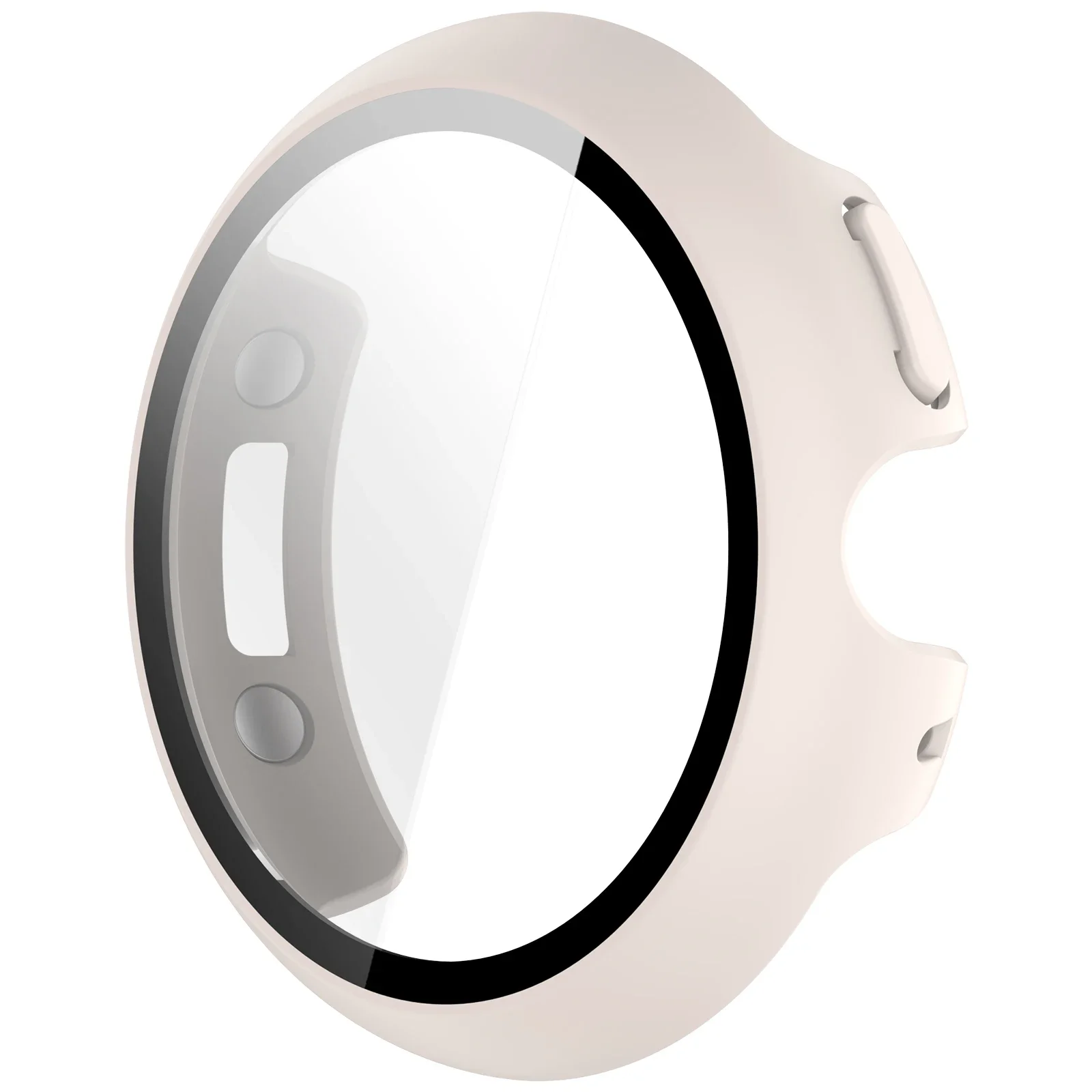 Gehärtetes Glas + Hülle für Google Pixel Watch 5 41mm 45mm, Hart-PC Rundumschutz-Bumper mit Displayschutzfolie für Google Pixel Watch 4 – Detail 10