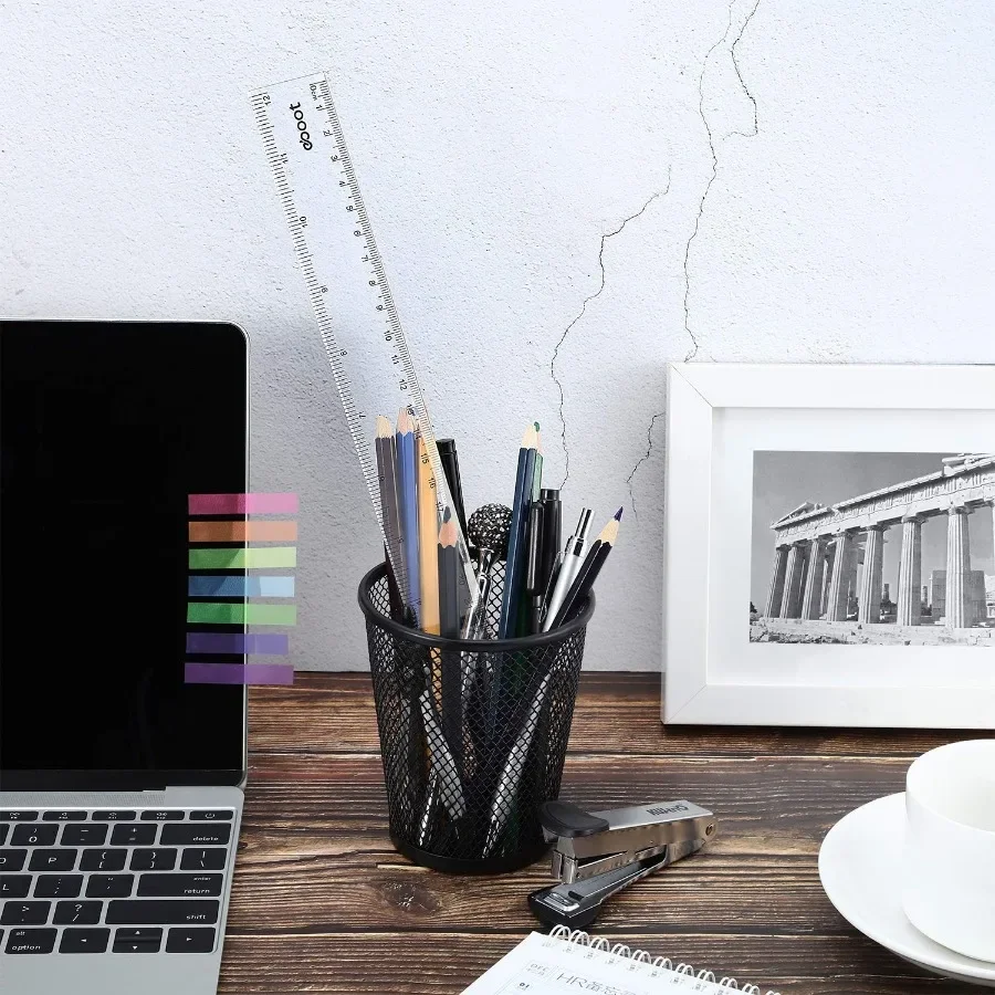 مسطرة الطالب 12 بوصة مساطر بلاستيكية مقاومة للكسر 2 عبوة، حافة مستقيمة شفافة للوازم المكتبية المدرسية والهندسة