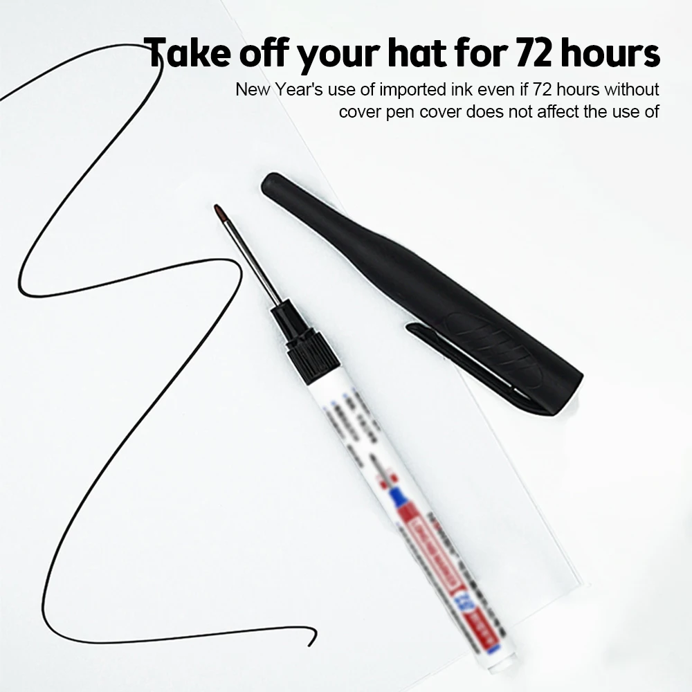 32mm de usos múltiples de cabeza larga marcadores de la pluma de agujero profundo rotuladores para carpintería azulejo decoración rojo/negro/azul/tinta verde