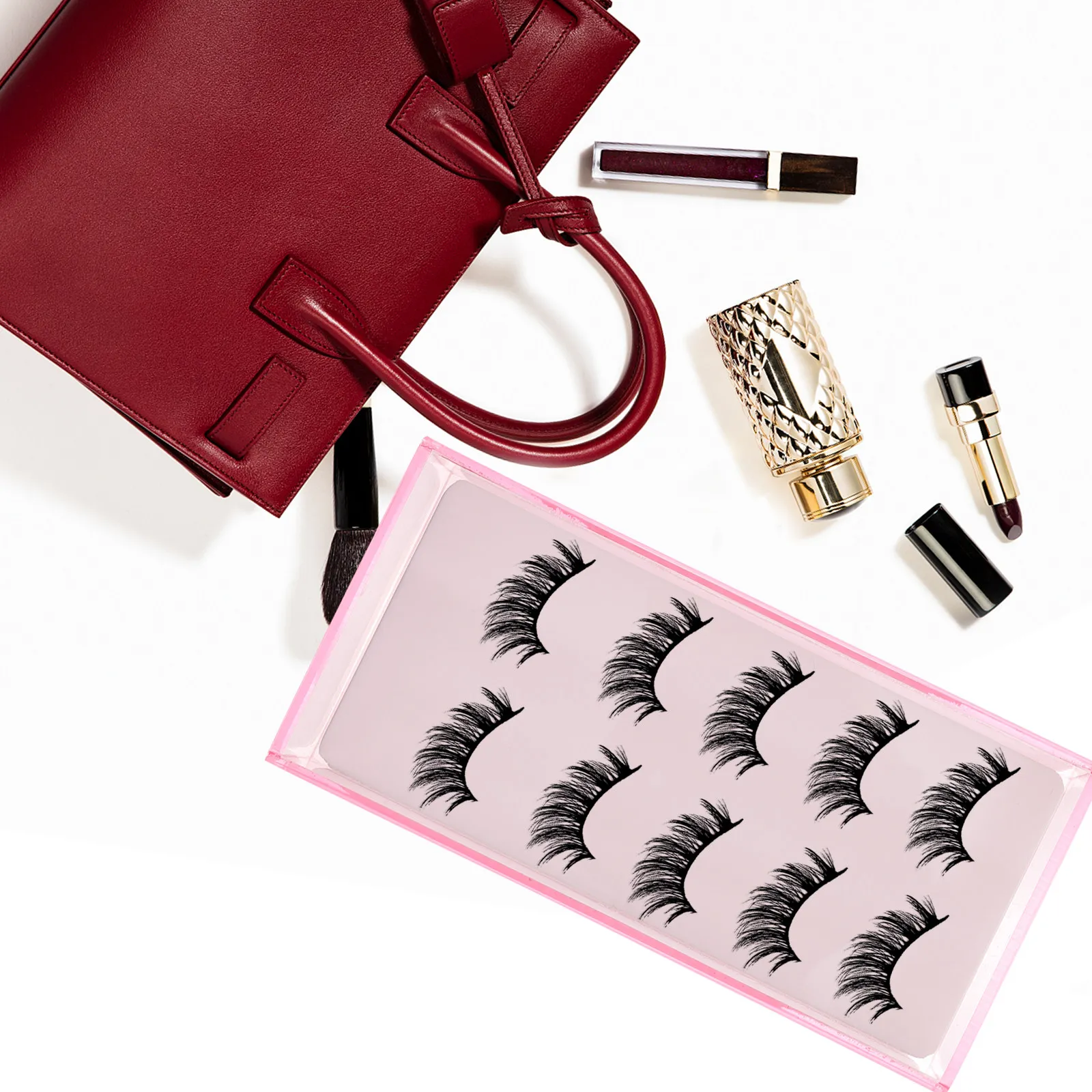 

Makeup Eyelash Case Acrylic False Lash Storage Container for Quick Selection and Clean Preservation Travel Friendly Design