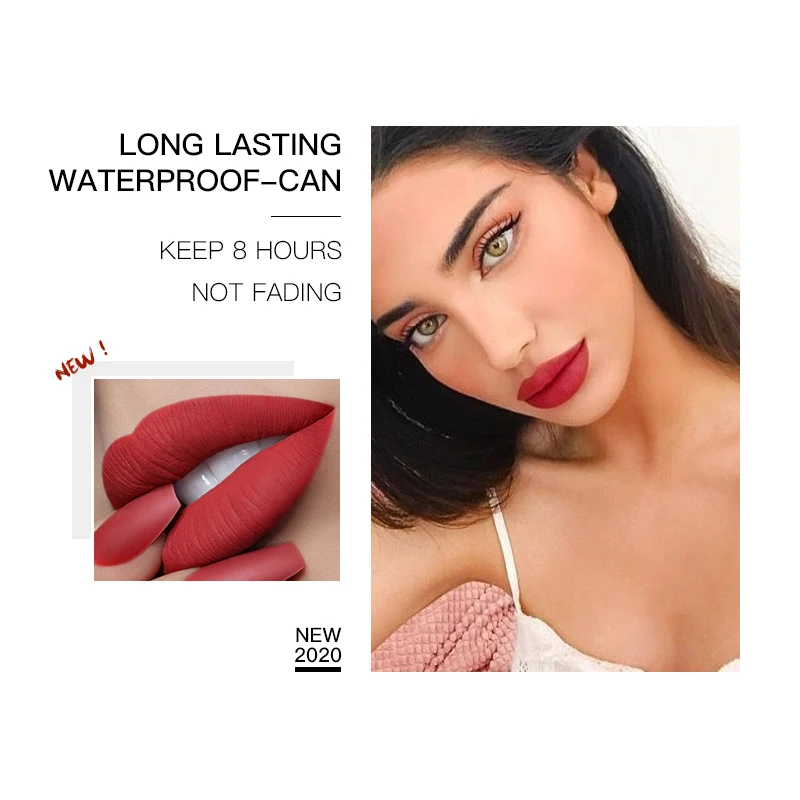 Lippenstift Schoonheid Geglazuurd 24 Kleuren Natuurlijk Langdurig, Niet Vervagende Antiaanbaklaag Beker Lipgloss Sexy Lip Glazuur Hydraterende Make-Up Tslm1