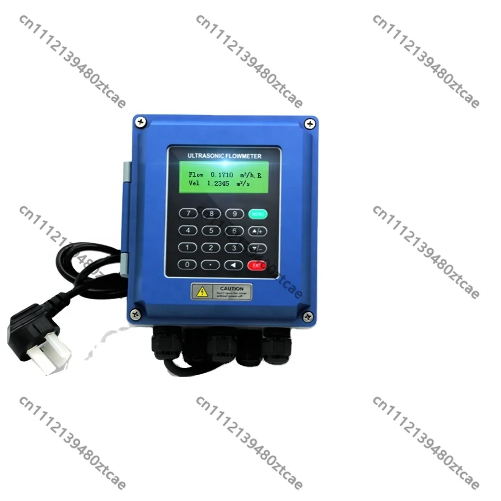 Clamp-on Handheld Portable Ultrasonic Flow Meter with CE Certified, Non-invasive External Clamp Installation