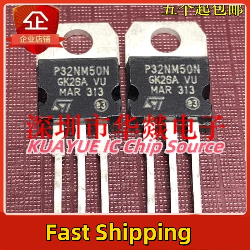 10PCS-30PCS/ P32NM50N  STP32NM50N  TO-220  500V  22A   Quality Fast Shipping  In Stock