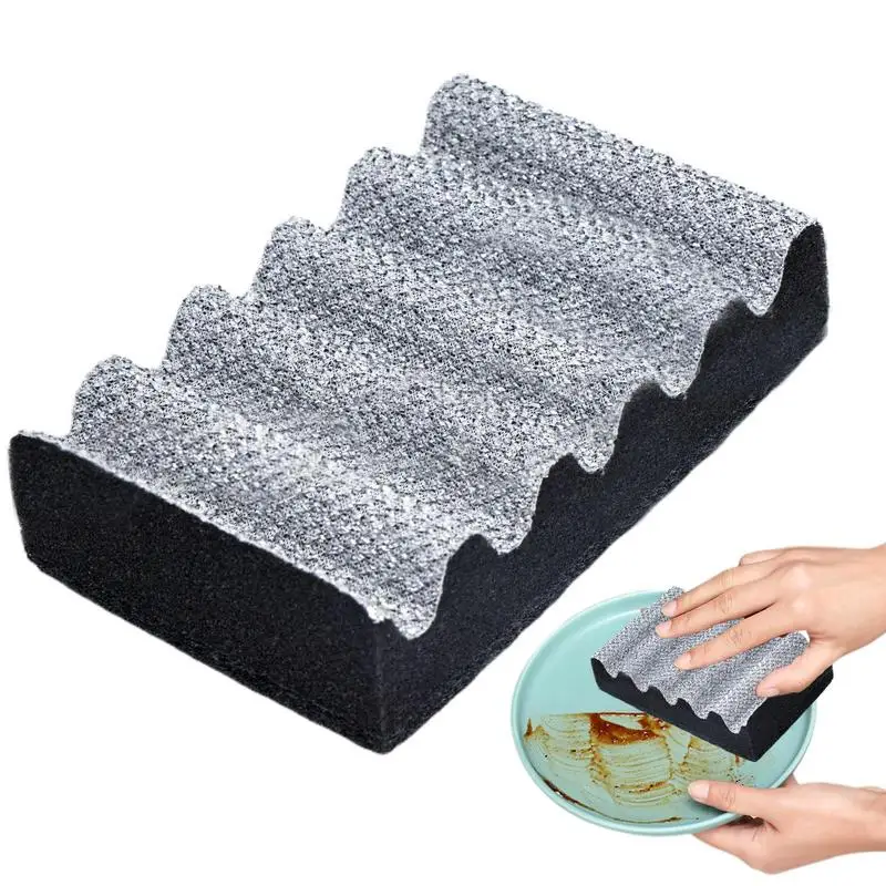 Grilling Cleaning Brush Outdoor Mesh Sponge Rust Removal Scrubber Grill  cleaner Utensils Cleaning  tool kitchen accessories