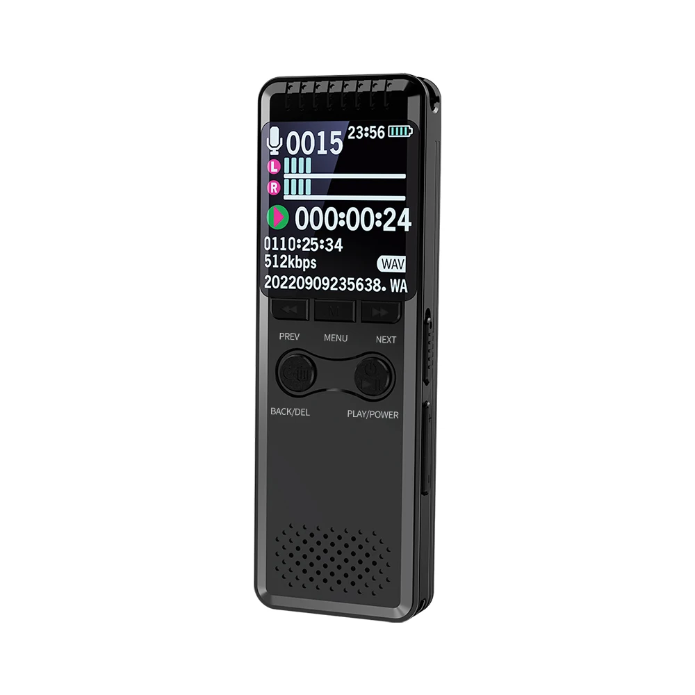 Vandlion V30C Digital Voice Activated Recorders Portable Recorder HiFi MP3 Players 128GB HD Audio Sound Recording P