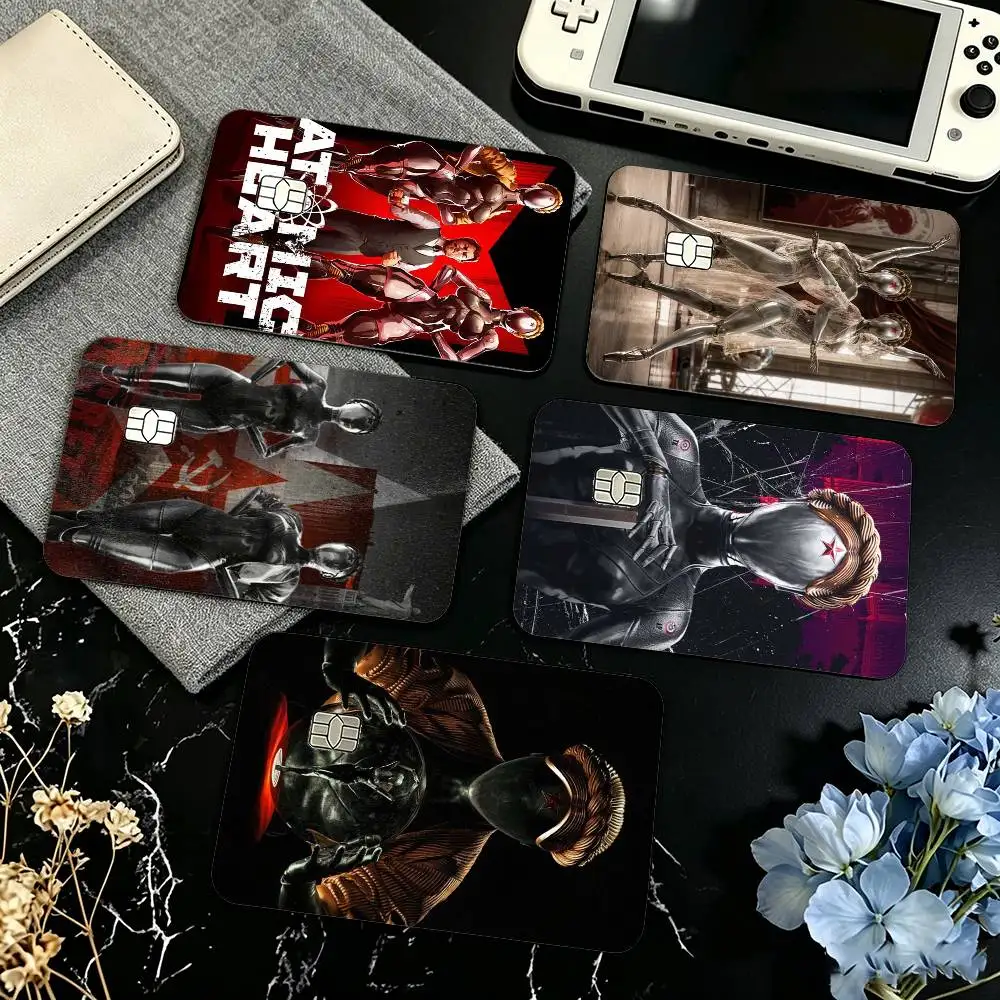 A-Atomic H-Heart Game Credit Card HD Stickers Small Chip Waterproof Sticker Game Card Decal Gift