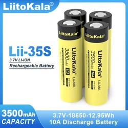 4 szt. Nowy LiitoKala Lii-35S 18650 3,7 V 3500 mAh akumulator litowy wielokrotnego ładowania do latarki LED