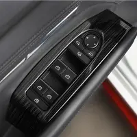 Pegatina decorativa para el interior del coche, embellecedor para el botón del interruptor de ventana para Mazda 3 2019-2026 con volante a la izquierda, acero inoxidable, accesorios para coche