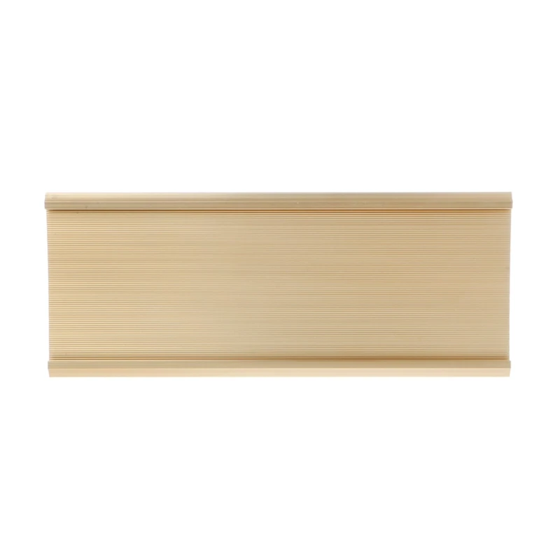 Golden Silver Sign Aluminum Alloy Name Desk Plaque Holder Office School 9x24cm