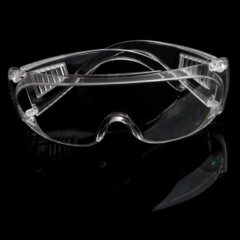 Gafas seguridad e06b sobre los anteojos envueltos alrededor del transparente cristal para protección Las gafas son