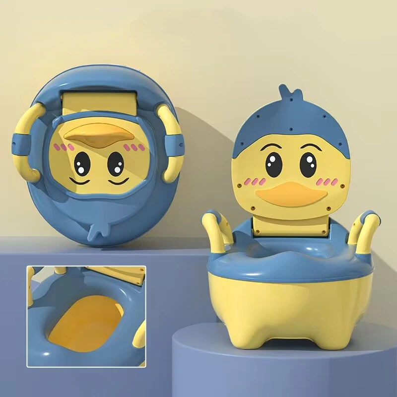 

Children's Pot 1-6 Years Old Upgraded Cute Duck New Baby Toilet Seat Baby Potty Portable Stool Boys & Girls Safe Trainer Seat WC