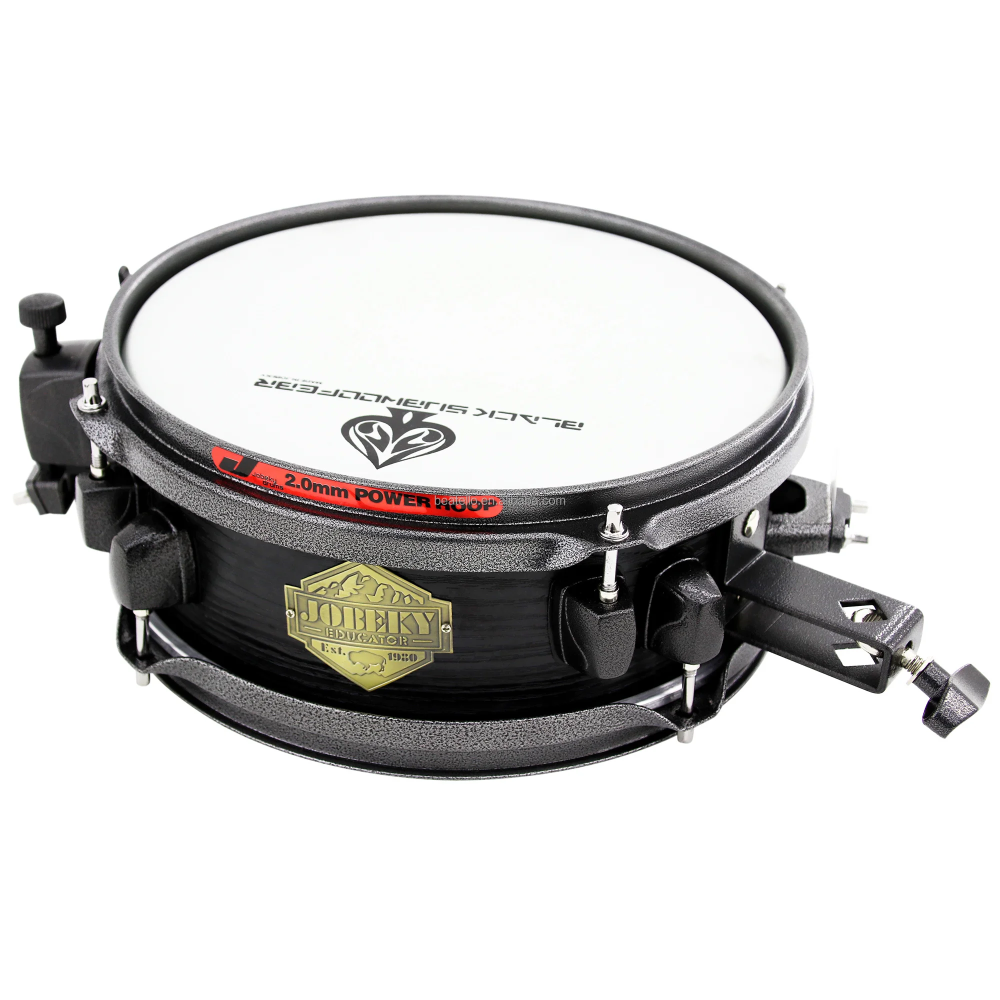 2‑Pieces Portable Travel Bass Tom Drum Set Jungle‑Style Percussion Musical Kit For Beginner Home Practice And Playing