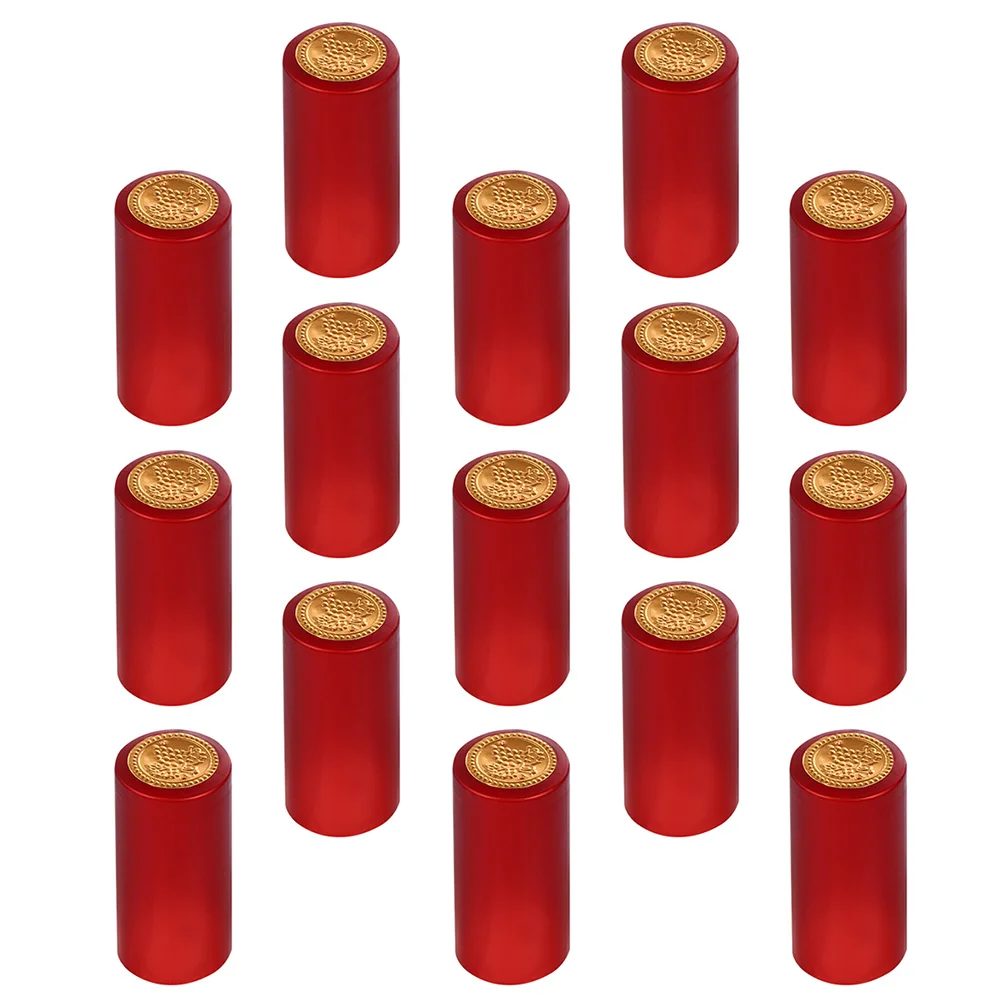 Glass Bottle Red Shrink Film Heat Tubing Capsules for Shrunken Wines Plastic