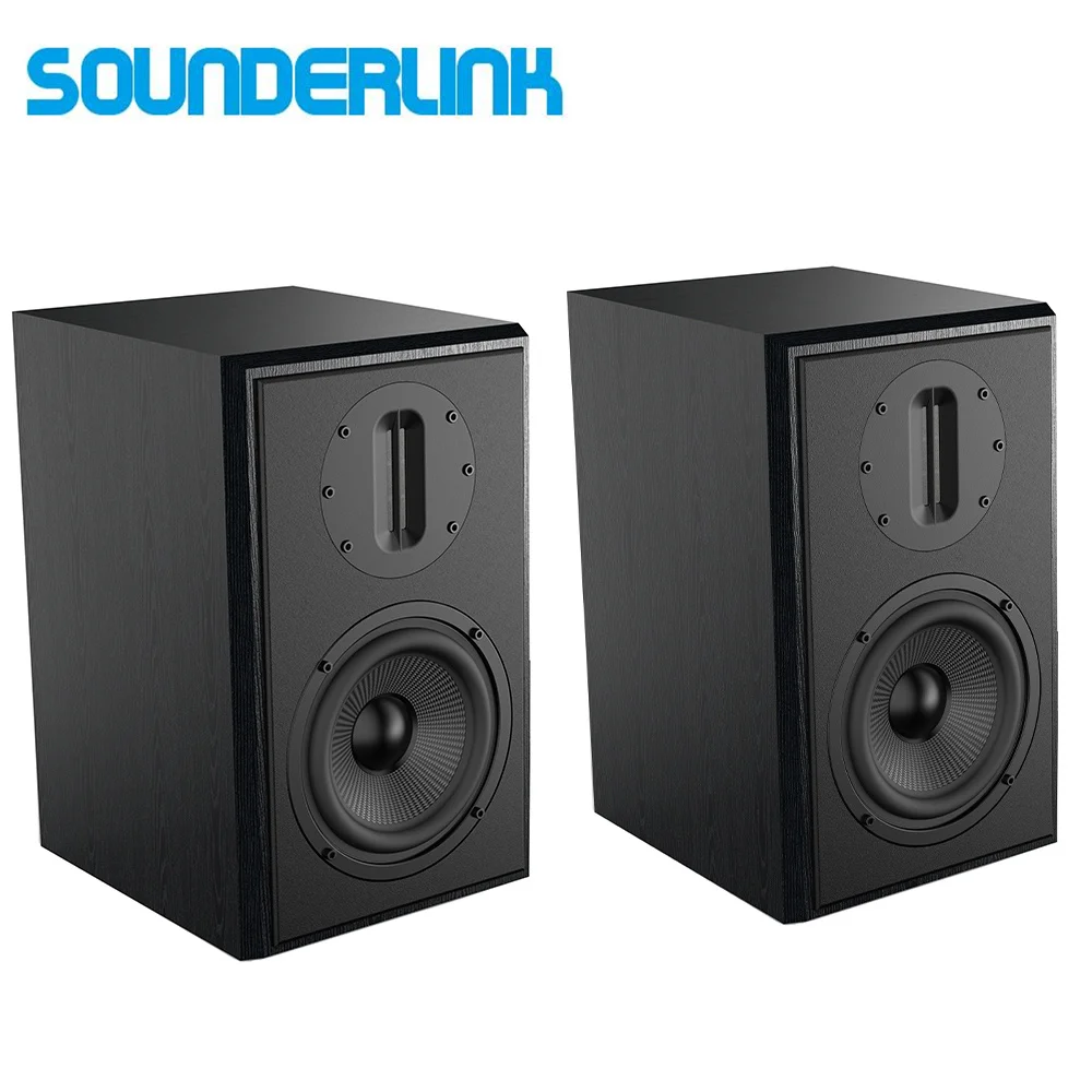 

1 pair SounderLink 5.2 inch passive full range monitor studio monitors speakers soundbox with 4 inch ribbon tweeeter