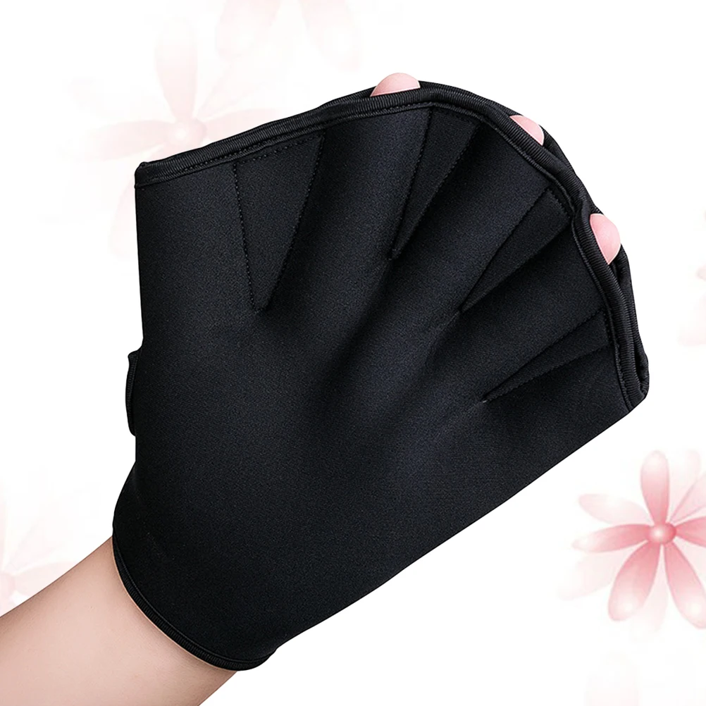 

1 Pair 2Mm Neoprene Swimming Webbed For Resistance Training Pool Workout Premium Aquatic Gloves For Adults Children Swim Webbed