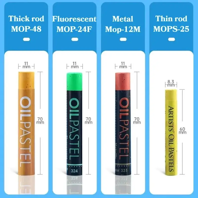 Mungyo Oil Pastel Soft Stick Set 24/36/48/72 Colors Professional Painting Drawing Graffiti Art Crayons Washable Oil Paint Stick