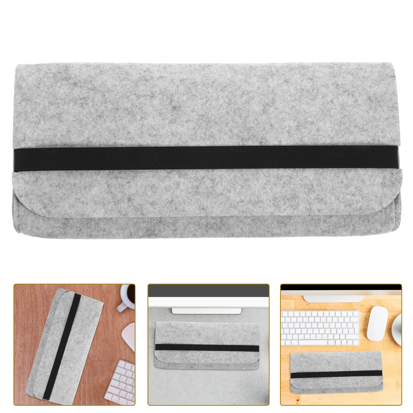 

Mechanical Keyboard Storage Bag 68 Keys Durable PU Material Protective Carrying Keyboard Organizer Storage Box Accessory