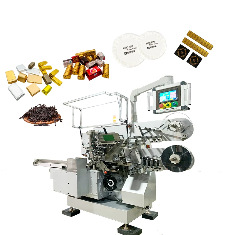 Custom price cheap automated multi function fold small solid soap packaging machine