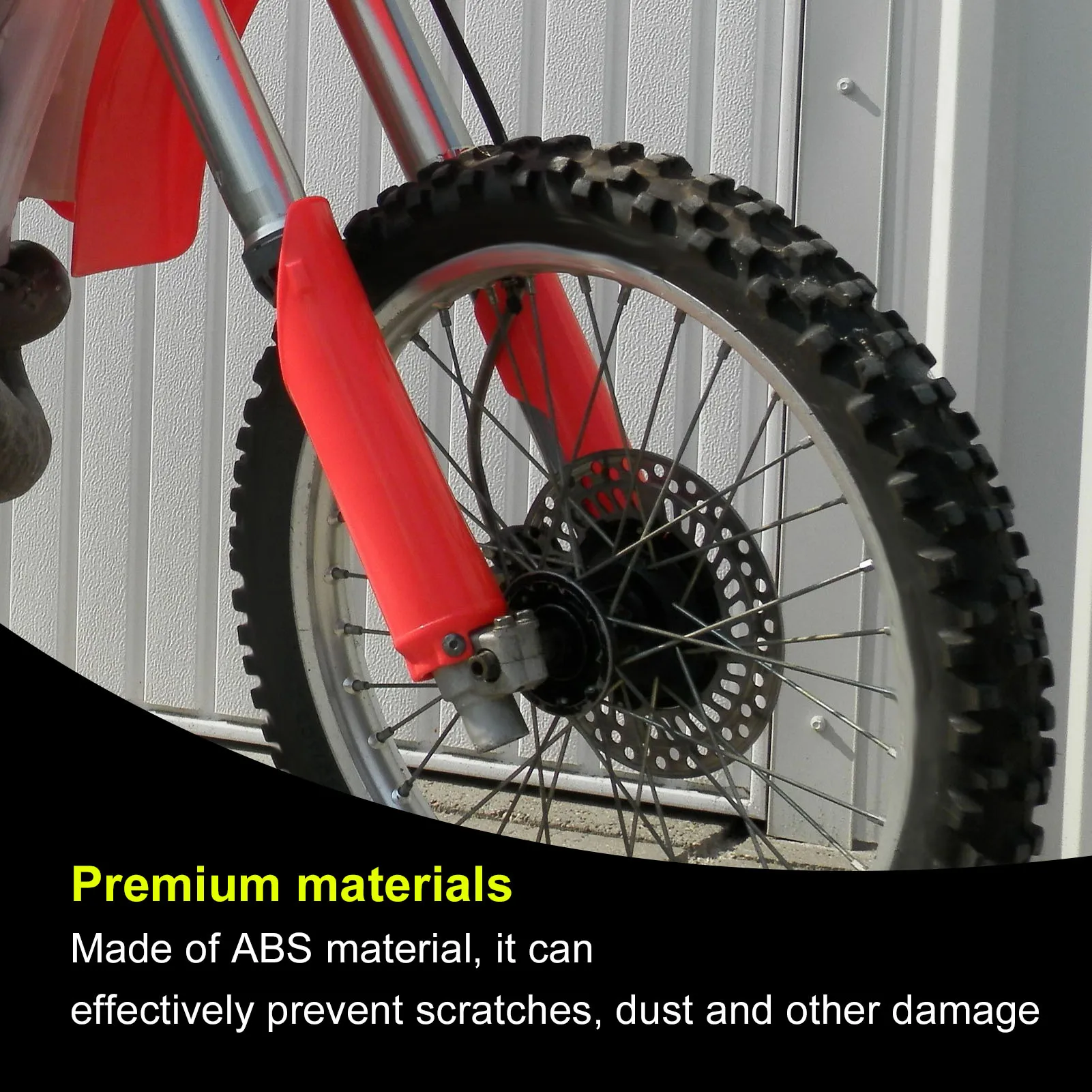 Red Fork Guard 1 Pair Front Fork Guard Red Motorcycle Fork Shock Absorber Protector Replacement for CR125 CR250 CR500 1993-2007