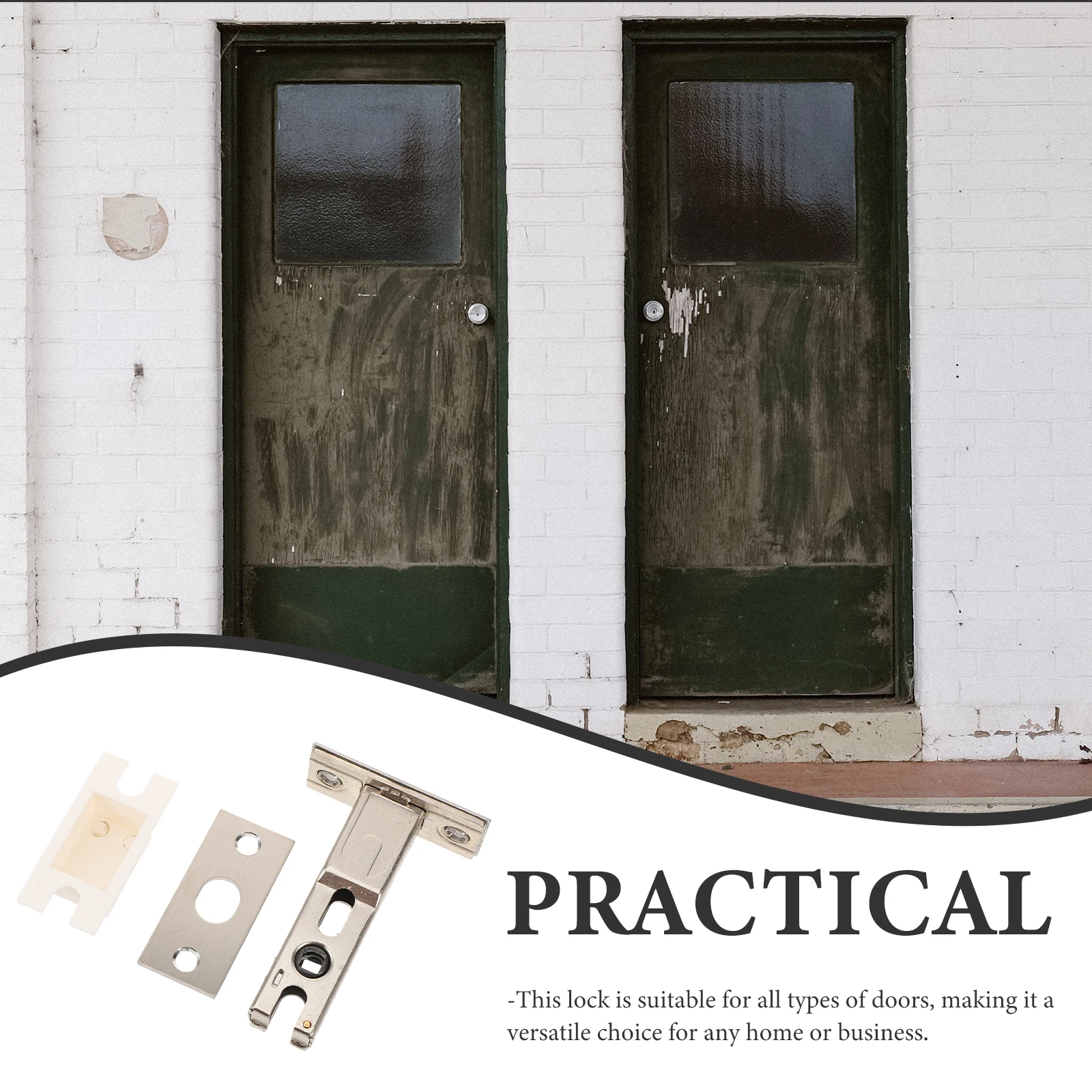 

Door Latch Lock Stainless Steel Interior Bolt For Bedroom Bathroom Wood Doors Tubular Deadbolt Metal Catch Entry Door