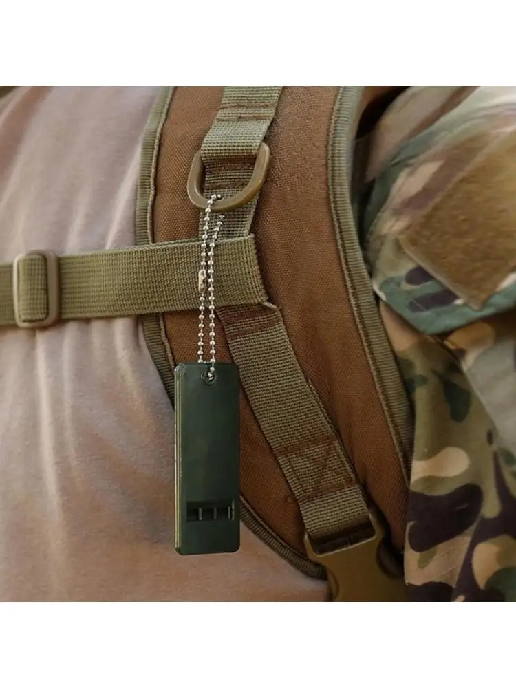 Adjustable Strap Safety Pennywhistle High Pitched Survival Gadget for Camping Hiking Weatherproofs Small ABS Construction