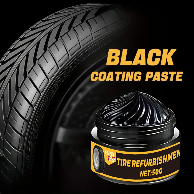 Car Tire Gloss Wax - UV Resistant and Safely Used on Rubber/Plastics - Restores Tire Gloss