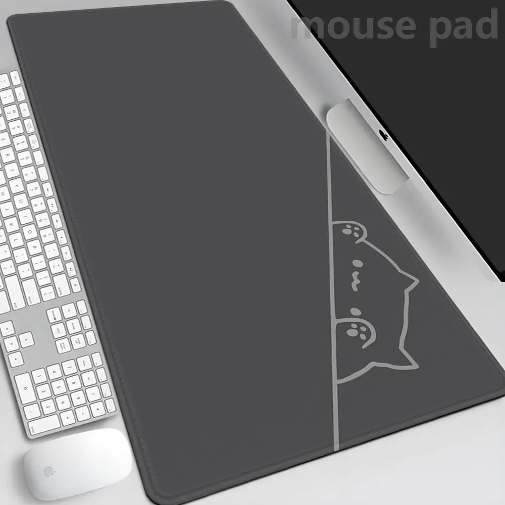 

Bongo Cat in the corner Mouse Pad Gamer Large Cute Keyboard Personality Pink 700x300mm Anime 2024 new model Carpet Laptop