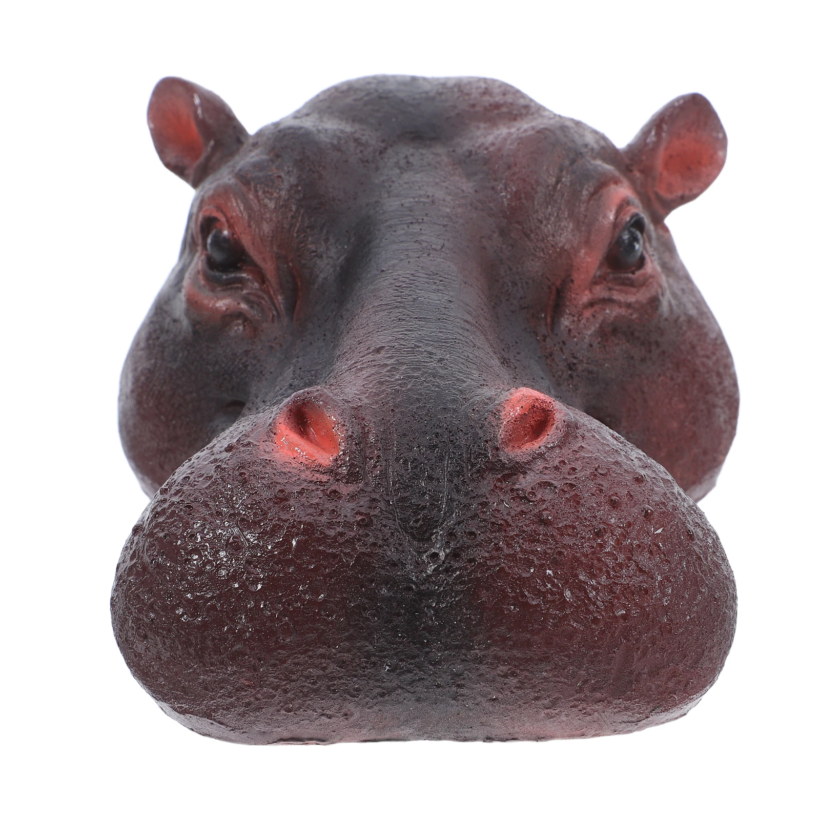 Floating Animals Pond Hippo Head Waterproof Aquarium Landscape Resin Decor Realistic Design Lifelike Movement Garden Fish Tank