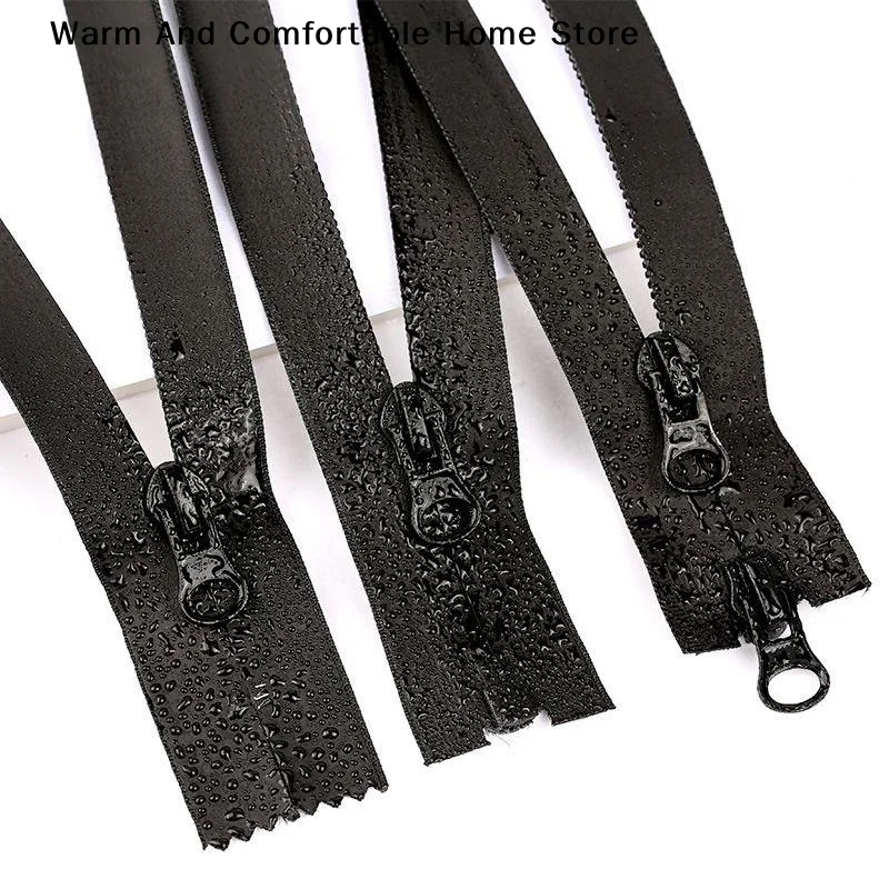 【SE】5Pcs Close/Open End Zipper Waterproof Nylon Zippers 40-80cm For Sewing Sports Clothes Jacket Tent Zip Repair Accessories