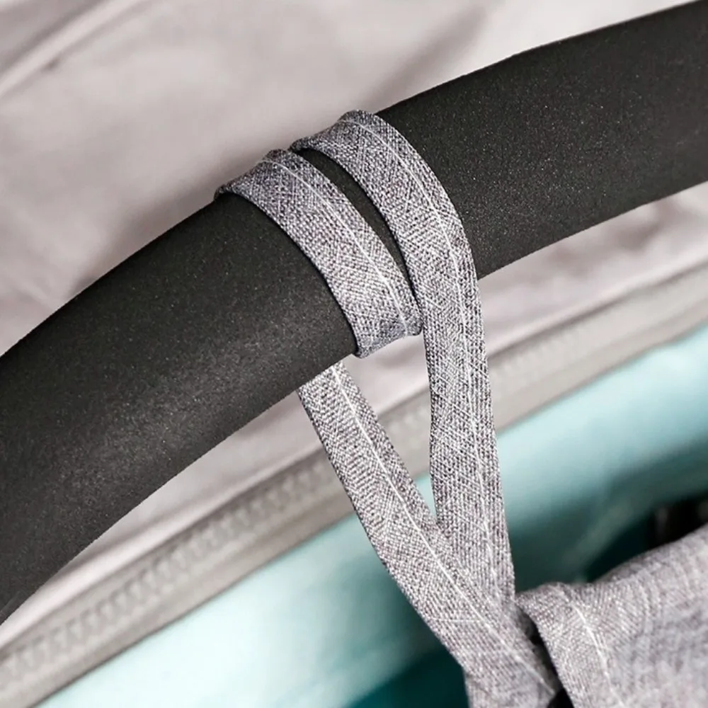 

2Pcs Multifunctional Baby Stroller Mesh Bags Double Pockets Large Capacity Carriage Pram Storage Bag Hanging Bag Perspective