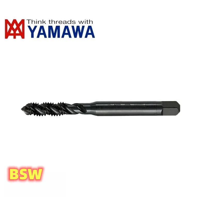 

1PCS YAMAWA HSSE British Spiral Fluted Tap With Oxidization W1/8 5/32 3/16 7/32 1/4 5/16 3/8 7/16 1/2 5/8