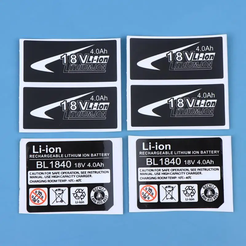 18V BL1830 Battery Sticker For Mak 3Ah 4Ah 5Ah 6Ah Drill Hammer Durable Replacement Tool Label
