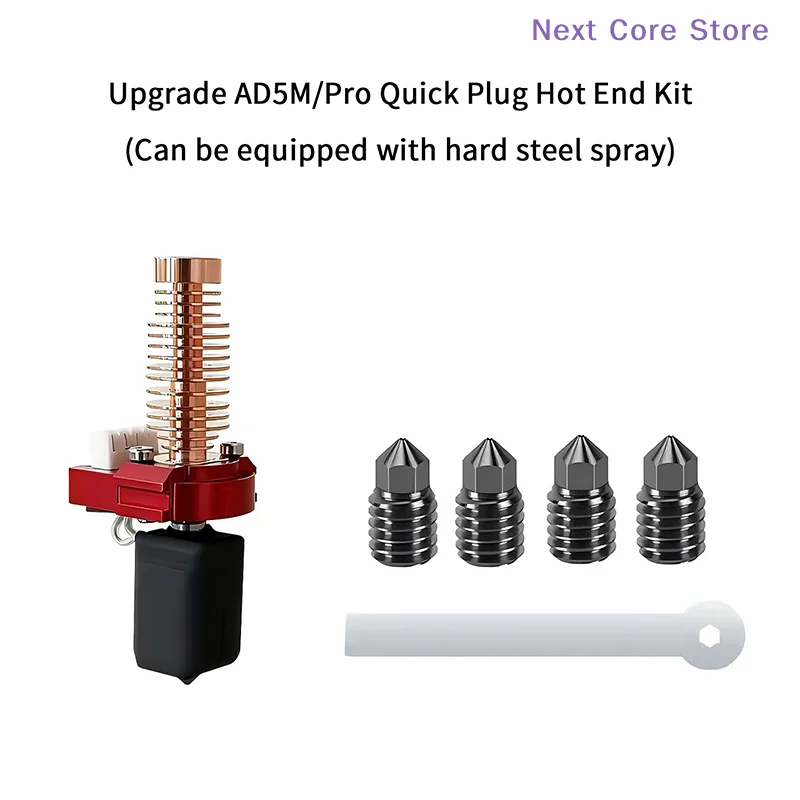 

Быстросъемный комплект сопел из твердой стали и латуни для Flashforge Adventurer 5M/5M Pro, комплект для модернизации хотэнда, печатная головка