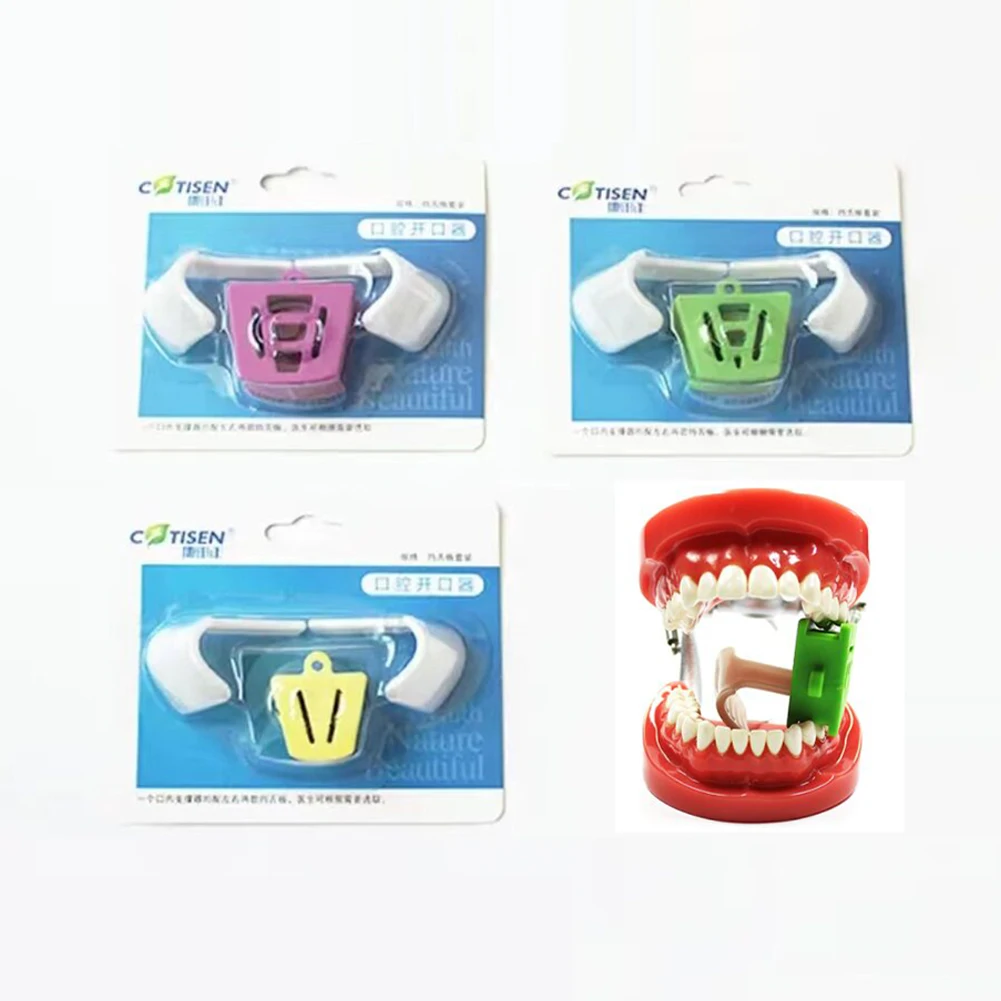 

2Pcs Dental Silicone Occlusal Pad Mouth Opener Set Autoclavable Reusable Cheek Retractor With Tongue Guard Oral Care Bite Block