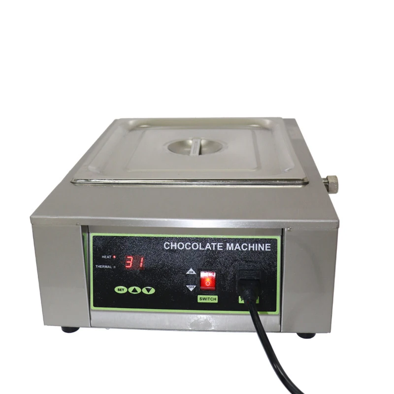 Máquina eléctrica de fusión de Chocolate D2002, máquina eléctrica de templado de Chocolate, crisol de cascada de Chocolate
