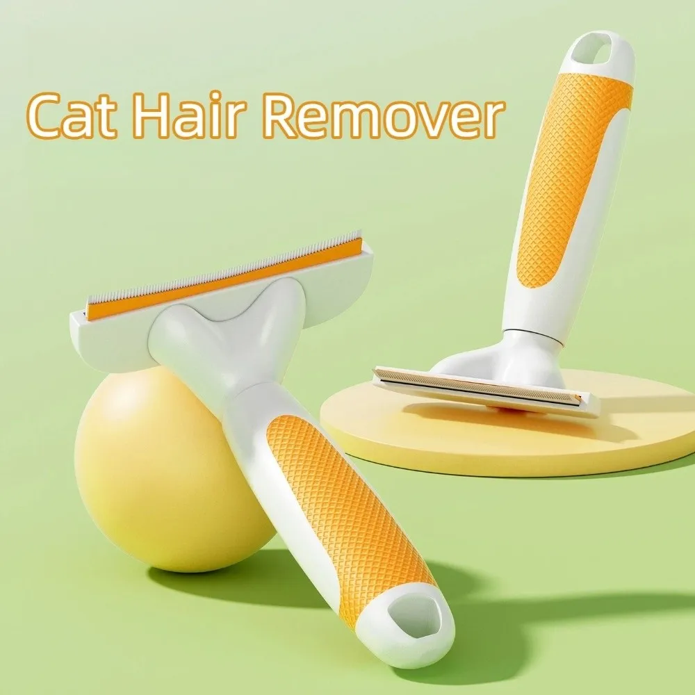 New Stainless Steel Tooth Cat Detangling Brush Arched Head Anti Tangle Dog Grooming Tool Anti Slip Cat Hair Remover Home Use