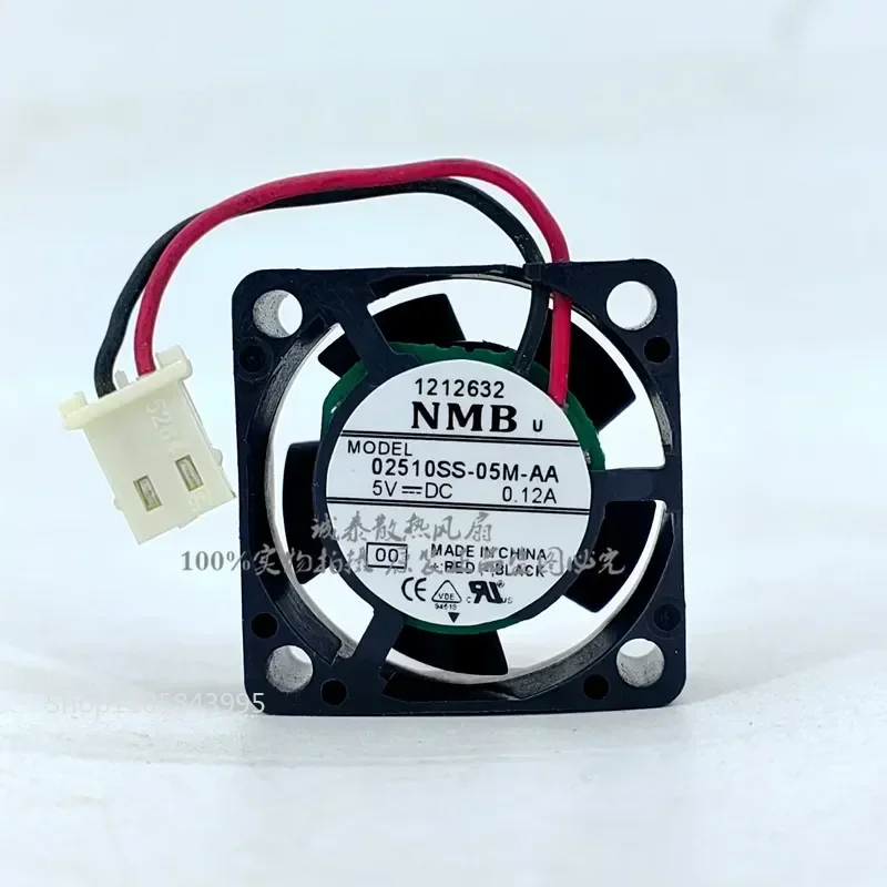 for NMB 02510SS-05M-AA 2510 DC5V 0.12A Ultra-Quiet Micro Cooling Fan